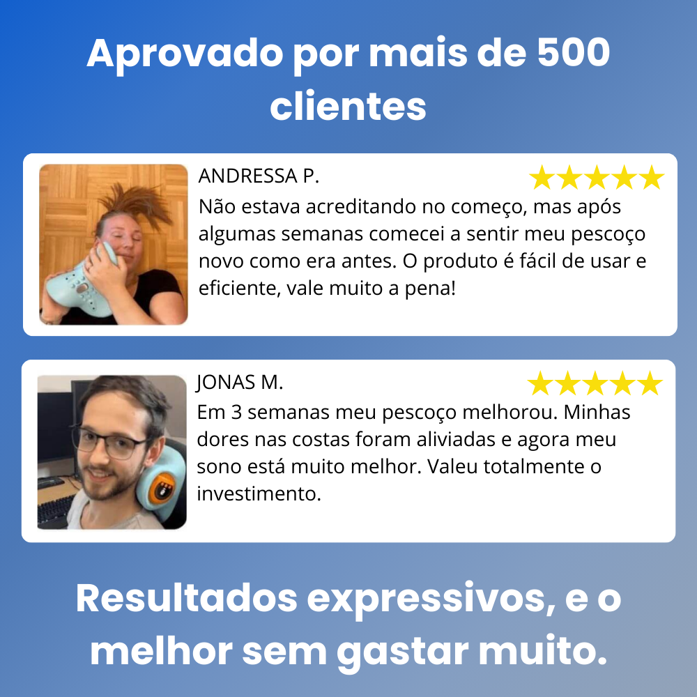 UN Zen® - Massageador Cervical 4 em 1