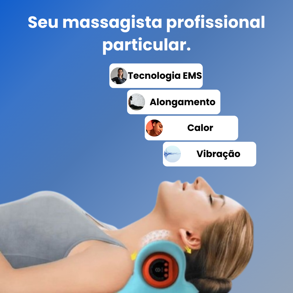 UN Zen® - Massageador Cervical 4 em 1