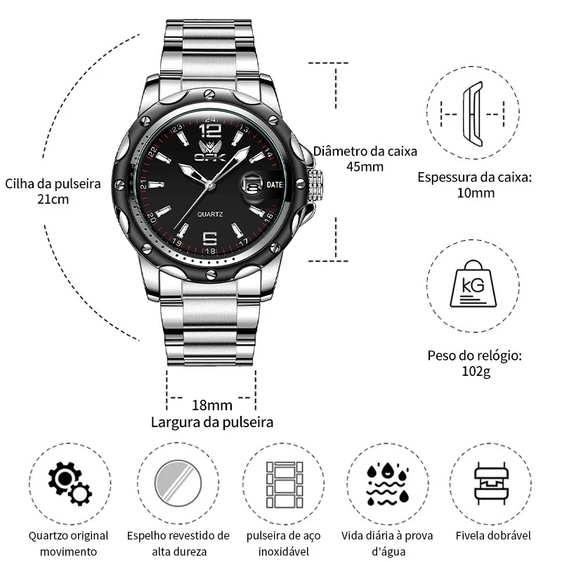 Relógio OPK 6026 - Imagem 7